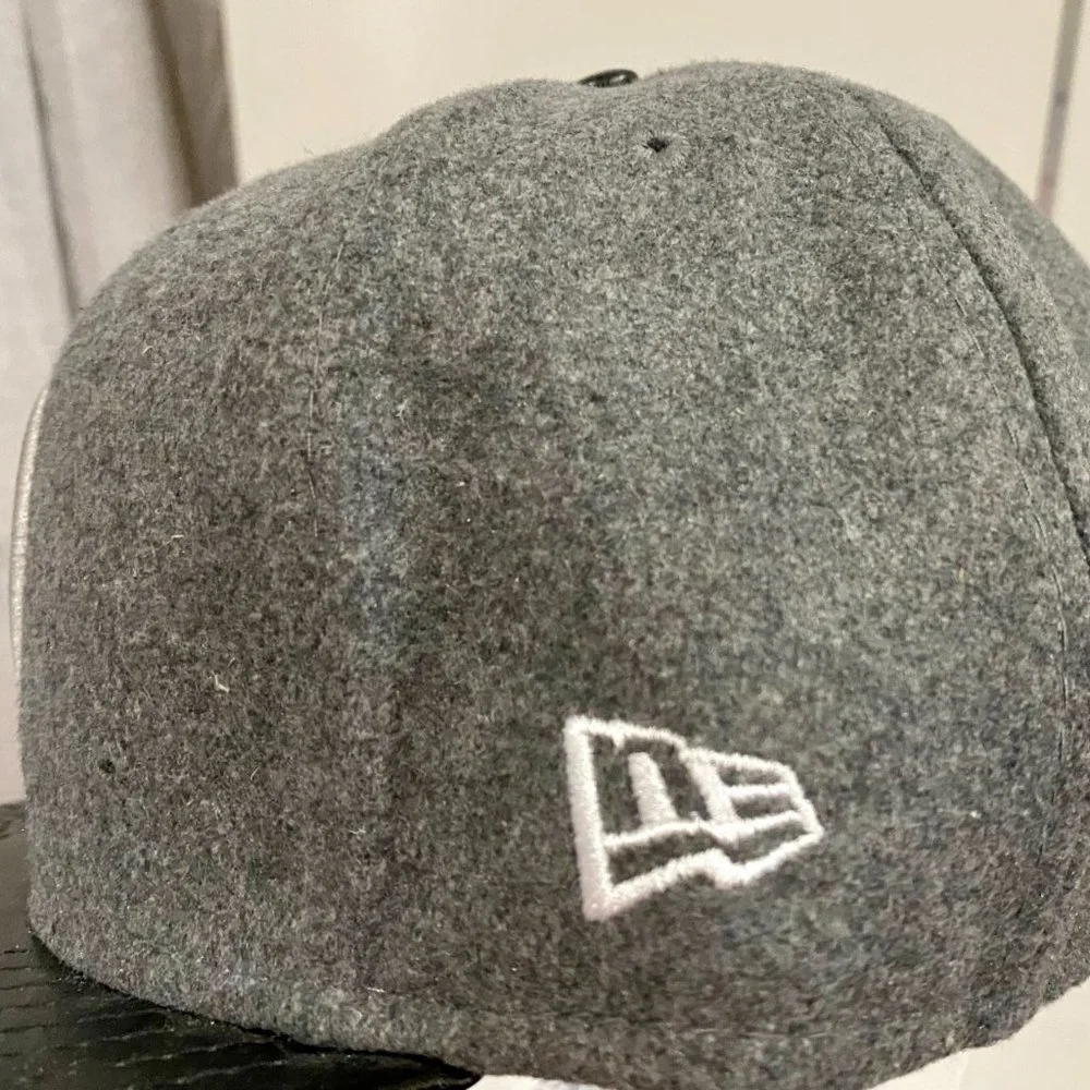 New Rare Pittsburgh Steelers New Era "Leather Melt 59Fifty Fitted Throwback Hat - Picture 3 of 5